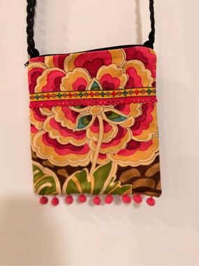 Handmade Vintage Fabric Crossbody Bag